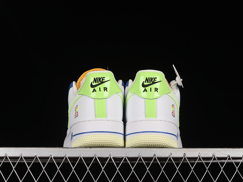 Air Force 1 Low Gs Player One White/Laser Orange-Ghost Green-Spring Grey Heather 19