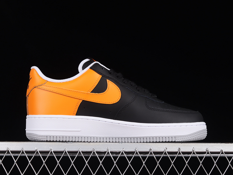 Air Force 1 Low Black/Laser Orange/White 3