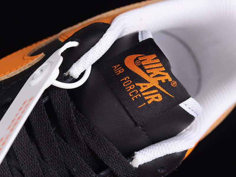 Air Force 1 Low Black/Laser Orange/White 25