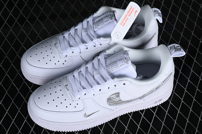 Nike Air Force 1 '07 Low Cut Out White/Silvery 17