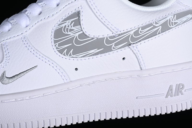 Nike Air Force 1 '07 Low Cut Out White/Silvery 27