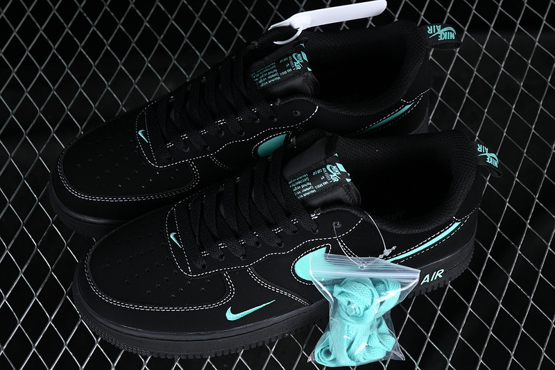 Nike Air Force 1 '07 Low Cut Out Black/Green/White 7