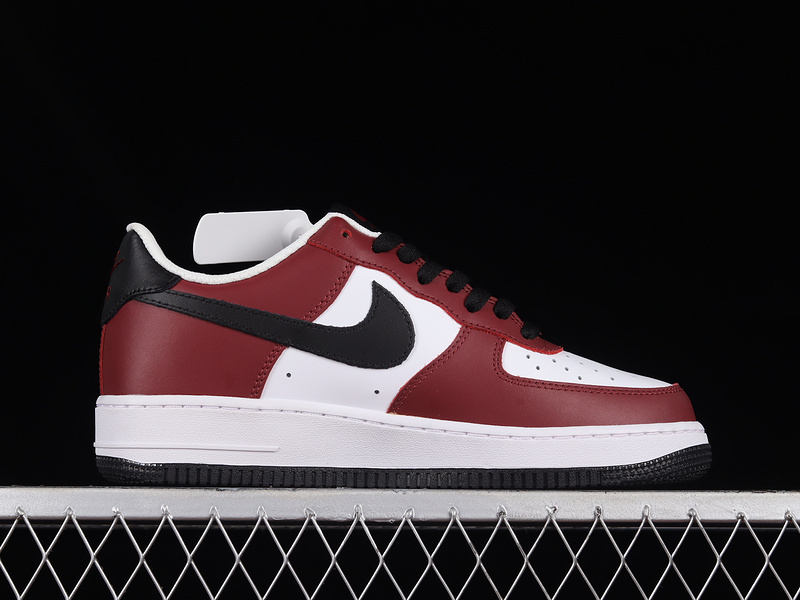 Air Force 1 Low 07 Dark Red/White/Black 5