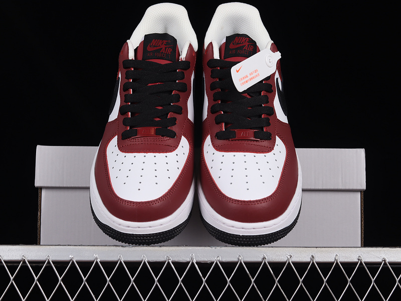 Air Force 1 Low 07 Dark Red/White/Black 29