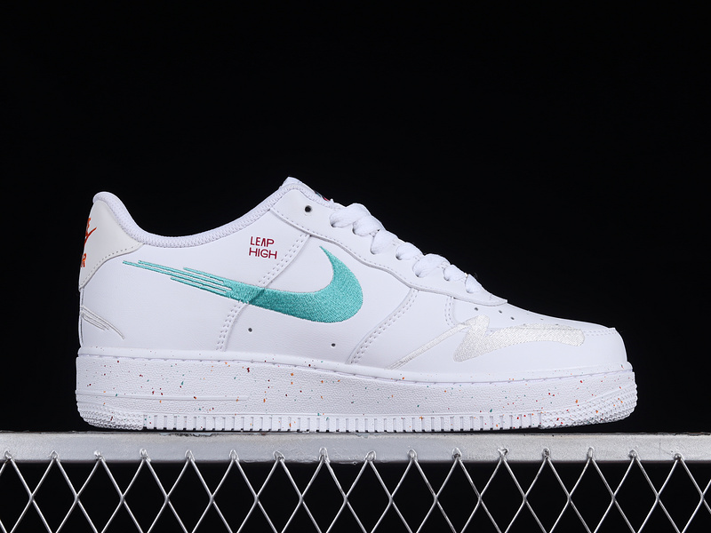 Air Force 1 Low 07 Lx Leap High White/Washed Teal/Safety Orange/Rush Pink 3