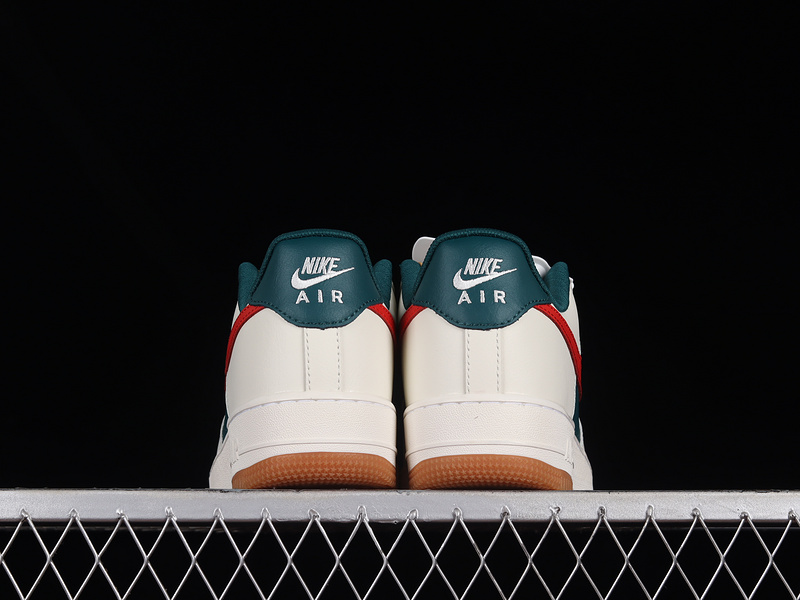 Air Force 1 Low Dark Green/Sail/Red 19