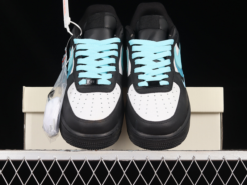 Nike Air Force 1 '07 Low Black/White/Green/Blue 17