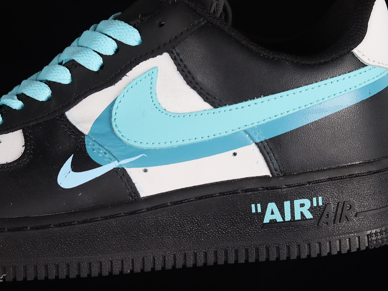 Nike Air Force 1 '07 Low Black/White/Green/Blue 29