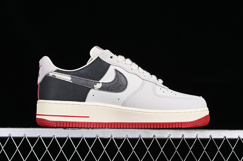 Nike Air Force 1 '07 Low White/Grey/Black/Red 7