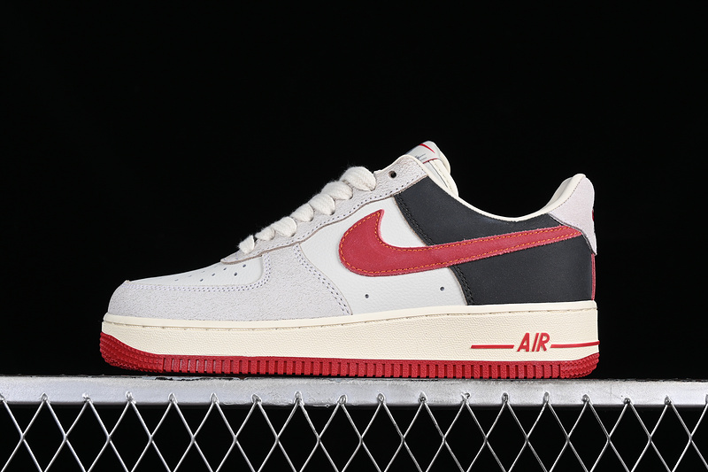 Nike Air Force 1 '07 Low White/Grey/Black/Red 13