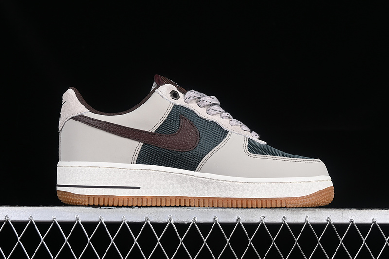 Nike Air Force 1 '07 Low Cream/Earth/Vintage Green/Sail/Gum Medium Brown 17