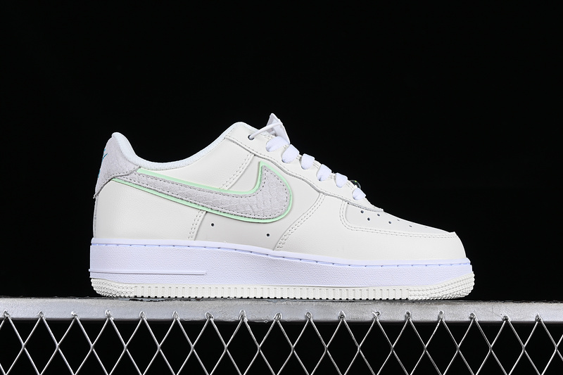 Nike Air Force 1 '07 Low White/Grey/Green/Orange 7