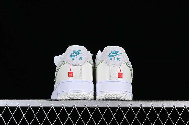 Nike Air Force 1 '07 Low White/Grey/Green/Orange 19