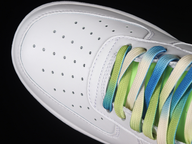 Ir Force 1 07 Su19 White/Fluorescent Green Blue 9