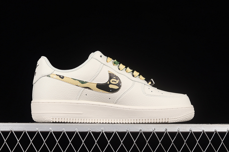 Bape X Air Force 1 Low 07 Beige/Black/Camo 29