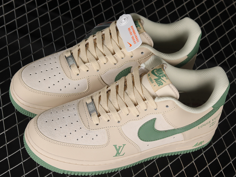 L*V X Air Force 1 Low 07 Beige/Beige/Green 25