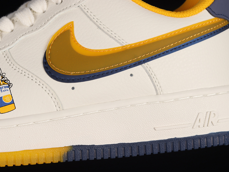 Air Force 1 Low Lv8 Corona Double Swoosh White/Blue/Yellow 21