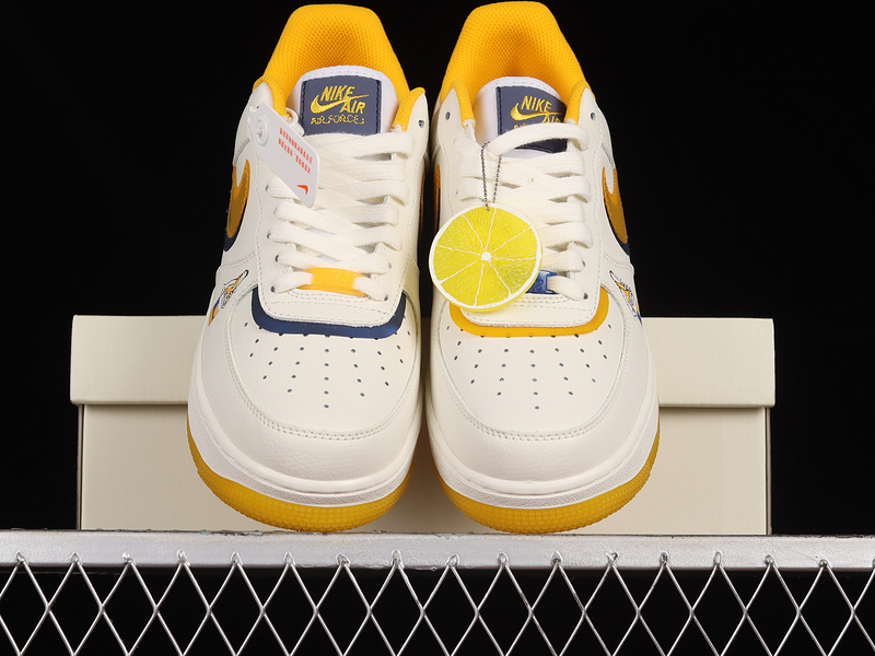 Air Force 1 Low Lv8 Corona Double Swoosh White/Blue/Yellow 23