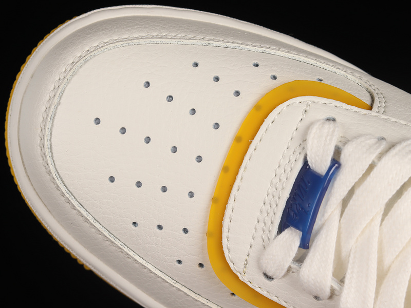 Air Force 1 Low Lv8 Corona Double Swoosh White/Blue/Yellow 25