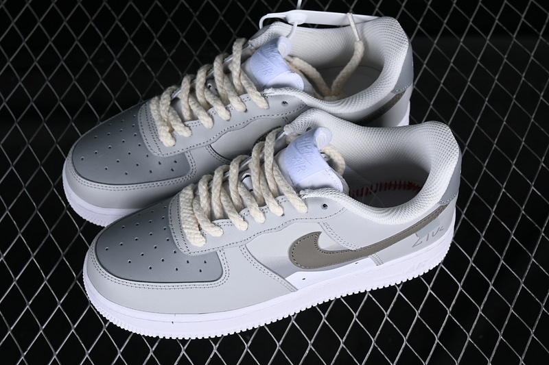 Nike Air Force 1 '07 Low White/Grey/Silver 15