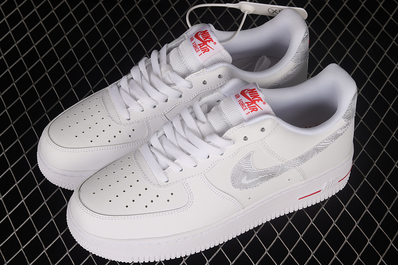 Air Force 1 Low Topography Pack White/University Red/White 7