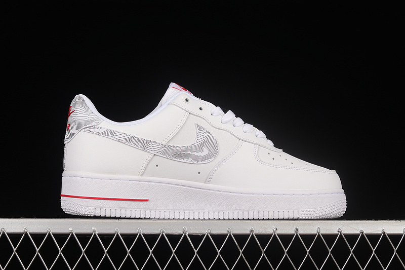 Air Force 1 Low Topography Pack White/University Red/White 27