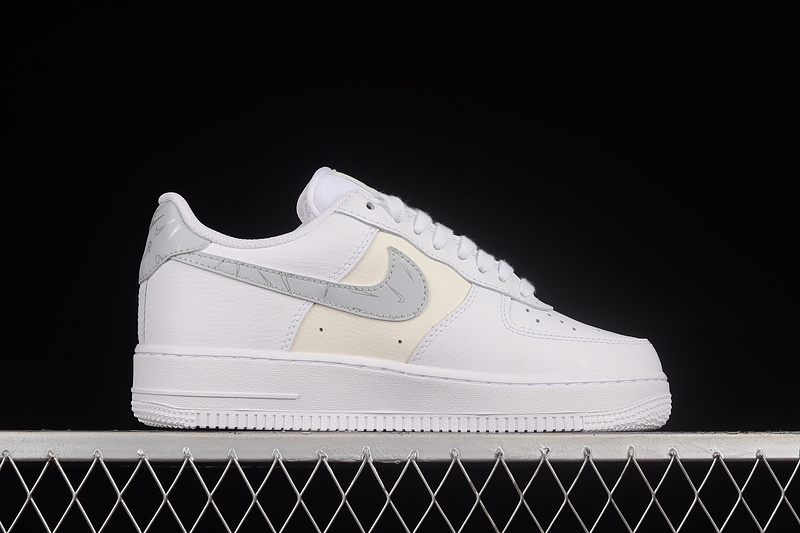 Nike Air Force 1 '07 Low White/White/Silver 15