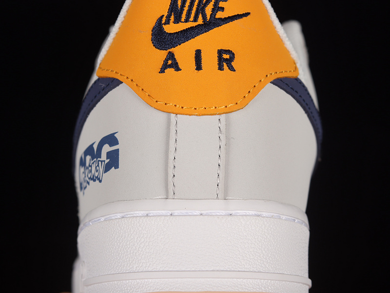 Air Force 1 Low 07 Light Grey/Navy Blue/White-Orange 11