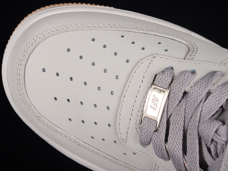 Air Force 1 Low 07 Light Grey/Navy Blue/White-Orange 15