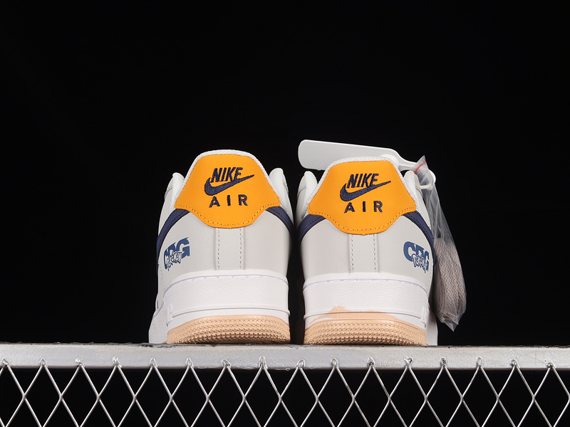 Air Force 1 Low 07 Light Grey/Navy Blue/White-Orange 27