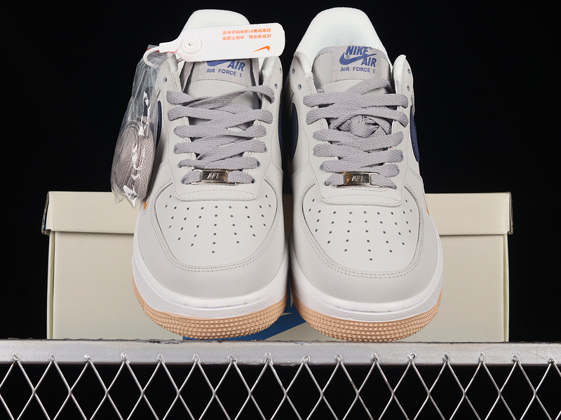 Air Force 1 Low 07 Light Grey/Navy Blue/White-Orange 29