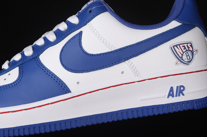 Air Force 1 Low Brooklyn Nets White/Royal Blue/Red 5