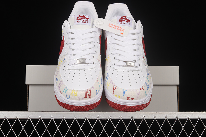 Nike Air Force 1 '07 Low Mlb White/Red/Multi-Color 25