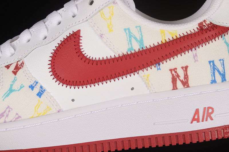 Nike Air Force 1 '07 Low Mlb White/Red/Multi-Color 31