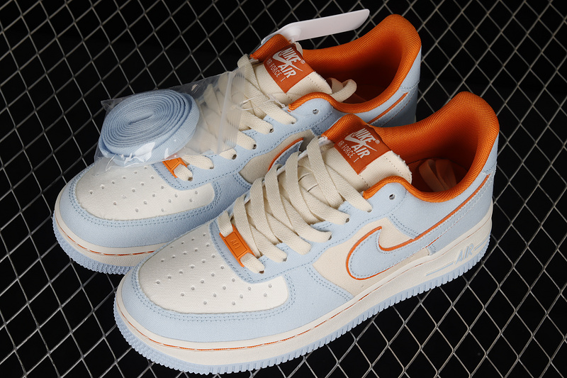 Air Force 1 Low Blue/Orange/White 3