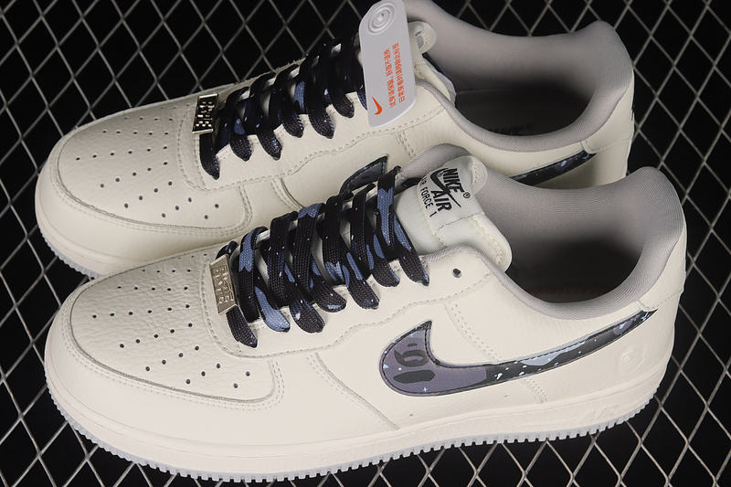 Bape X Air Force 1 Low 07 Beige/Beige/Black 15