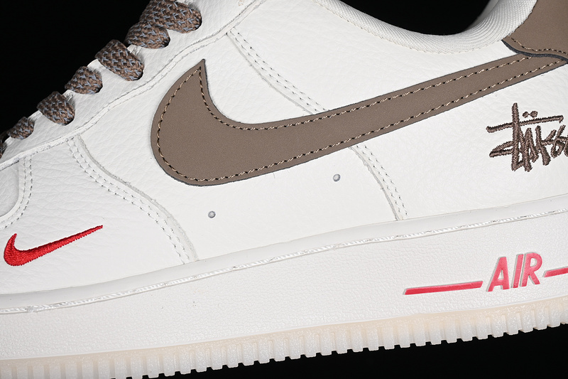 Nike Air Force 1 '07 Low White/Red/Brown 5