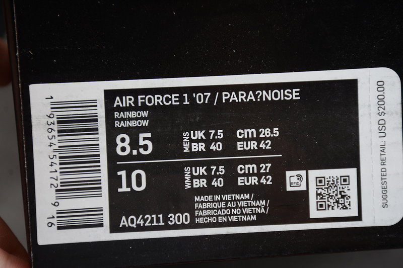 Air Force 1 Low 07 Paranoise Rainbow Multi-Color 27