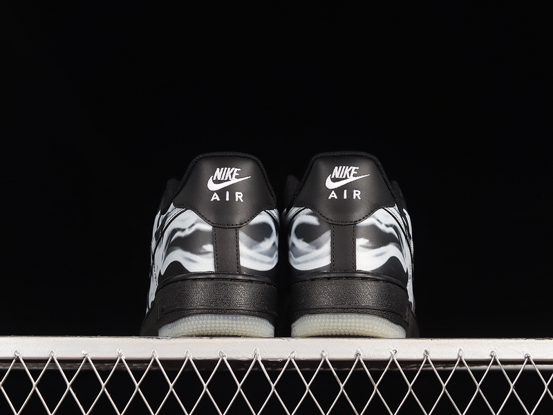 Air Force 1 Low Skeleton Black/Black/White 17