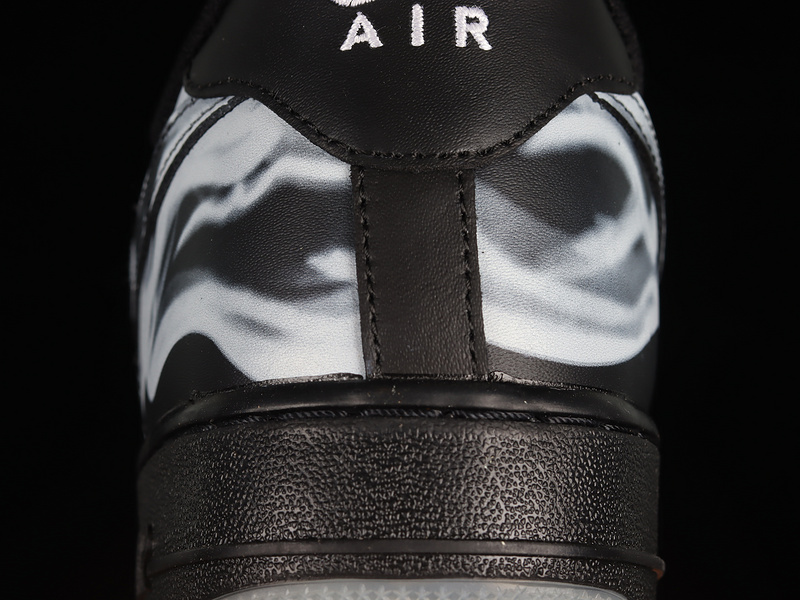 Air Force 1 Low Skeleton Black/Black/White 21