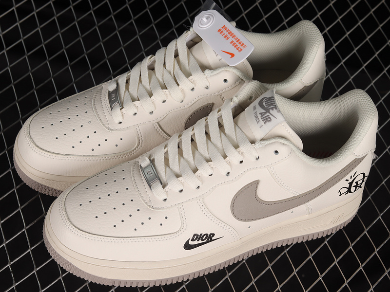 Di*Or X Air Force 1 Low 07 Beige/Light Grey/Beige 9