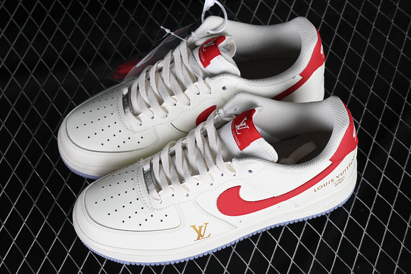 Nike Air Force 1 '07 Low White/Red/Gold 27