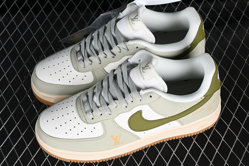 Nike Air Force 1 '07 Low White/Green/Brown-Green 9