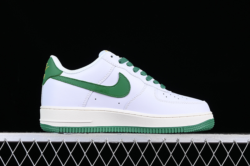 Nike Air Force 1 '07 Low White/Green/Gold 5