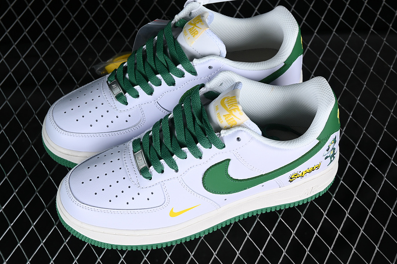 Nike Air Force 1 '07 Low White/Green/Gold 11