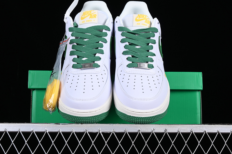 Nike Air Force 1 '07 Low White/Green/Gold 13