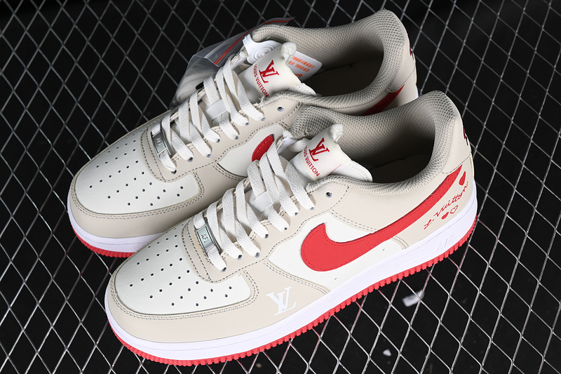 Nike Air Force 1 '07 Low White/Grey/Red/Brown 29