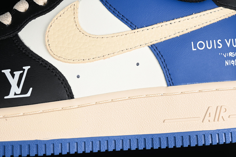 Nike Air Force 1 '07 Low White/Grey/Blue/Black 11