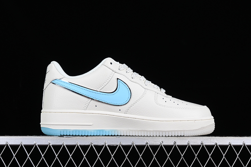 Nike Air Force 1 '07 Low White/Blue/Silver 3