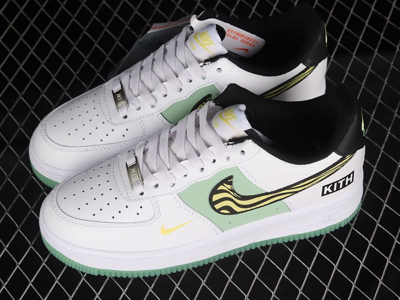 Nike Air Force 1 '07 Low White/Yellow/Green/Black 5